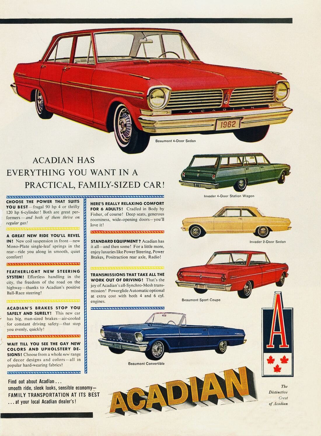 1962 Acadian automallisto. Kuva: GM of Canada